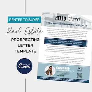 MIETER ZUM KÄUFER | Makramee Brief Makramee | Marketing-Kampagne Realtor Farming Mailer | Erstmaliger Hauskäufer | Canva frei bearbeitbar