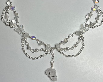 Opal Pearl Princess Necklace