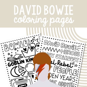David Bowie Coloring Pages