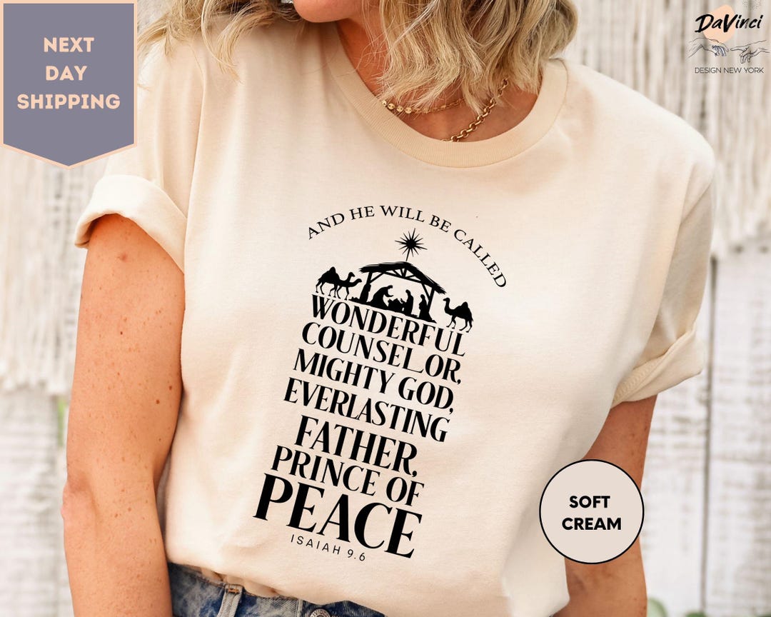 Retro Religious Christmas Shirt, He Will Be Called Shirt, Jesus