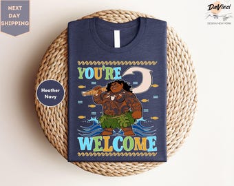 Disney Moana 2 Maui Confident Pose You're Welcome Retro Shirt, Disney Moana Tee, Disneyland Family Vacation Trip Gift, Magic Kingdom