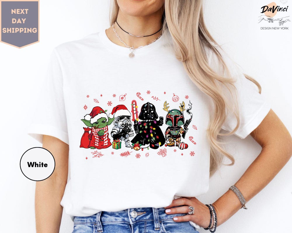 Star Wars Christmas Shirt, Christmas Shirt, Darth Vader Christmas Shirt, Disney Christmas Shirt, Christmas Party Shirts, Funny Christmas Tee Bespoketshirt