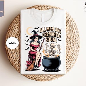 Shirt alle mannen zijn gelijk gemaakt, shirt gecremeerd mannen, feministisch Halloween-T-shirt, Spooky Halloween-seizoen, Halloween-T-shirt