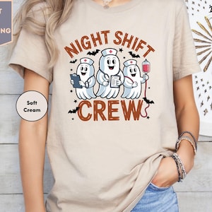 Night Shift Crew Boo Shirt, Halloween Night Shift, Nurse Shirt, Nurse Night Shift, Team Night Shift, Nursing Life Shirt, Gift for Nurse