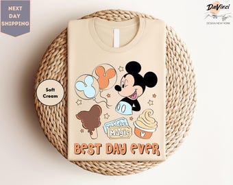 Camiseta "El mejor día de la historia", camiseta de viaje a Disney, camiseta de viaje a Disneyland, camiseta de Disney, camiseta de vacaciones en Disney, camisetas familiares de Disney, camiseta de Disney World