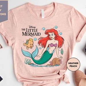 Shirt kleine zeemeermin, Disney T-shirt, Ariel shirt kleine zeemeermin vrouwen, shirt Ariel zeemeermin, shirt Disney Ariel