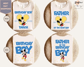 Mickey Birthday Boy Shirt, Disney Birthday Party Shirt, Custom Birthday Boy Shirt, Birthday Family Vacation Tee, Mickey Kids Party Tee