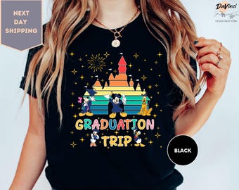 Disney Graduation Trip 2025 Shirt, Castle Family Graduate Trip Shirt, Magic Kingdom Grad Trip Shirt, Mickey Grad Shirt