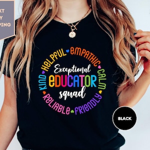 Exceptional Educator Squad Shirt, Special Education Teacher Gift, Special Educators Tee, Inclusion Instructor Specialist