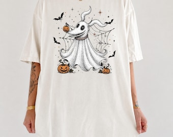 Comfort Colors Zero Dog Ghost Halloween Shirt, Disney Nightmare Before Christmas Tee, Disneyland Spooky Season, Oogie Boogie Bash Trip