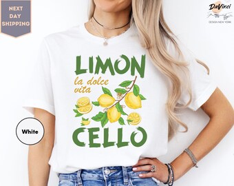 Limon cello La Dolce Vita Shirt, Retro Limoncello La Dolce Vita Tee, Amalfi Coast T-shirt, Vacation T-shirt, Italy Tee