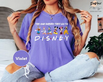 Comfort Colors The One Where They Go To Disney Shirt, Mickey and Friends T-Shirt, Disneyworld Trip Shirt, Family Shirt