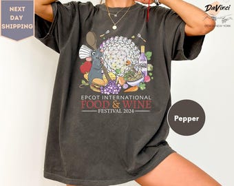 Comfort Colors Remy Bon Appetit Epcot International Food & Wine Festival 2024 Shirt, Disney Snacking Around The World