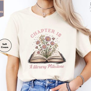 Cadeaux 18e anniversaire pour fille, chemise 18e anniversaire, chemise anniversaire chapitre 18, cadeau personnalisé amateur de livres pour elle, cadeaux 18e anniversaire pour fille