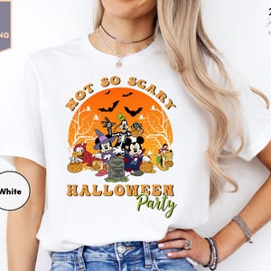 Disney Halloween-shirt 2025, Mickey Not So Scary Halloween-feestshirt 2025, Disney Halloween-feestshirt, Halloween-T-shirt
