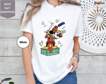 Disney Mickey and Friends The Band Concert Vintage T-Shirt, Retro Walt Disney's Mickey Mouse Tee, Disneyland Family Group Matching Shirt