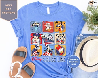 Cute Disney Cruise Line Mickey and Friends Shirt, Disney Family Cruise Tee, Cruise Line Tee, Wish Fantasy Magic Wonder