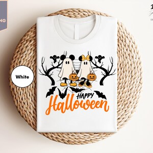 Mickey Minnie Halloween Couple Shirts, Mickey Ghost T-Shirt, Minnie Ghost T-Shirt, Disneyland Halloween, Mickey Tee