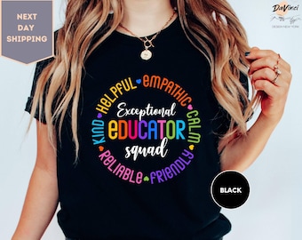 Exceptional Educator Squad Shirt, Special Education Teacher Gift, Special Educators Tee, Inclusion Instructor Specialist