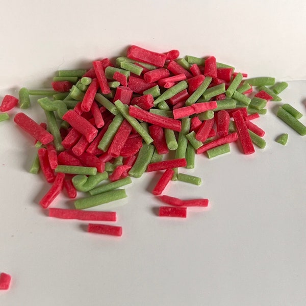 Soy Wax Sprinkles - Red/Green - Embeds - Unscented