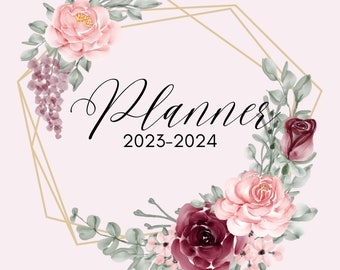 Digital planner goodnotes Floral Planner pdf to print