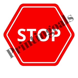 Red Stop Sign Poster