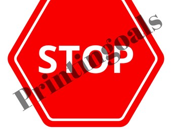 Red Stop Sign Poster