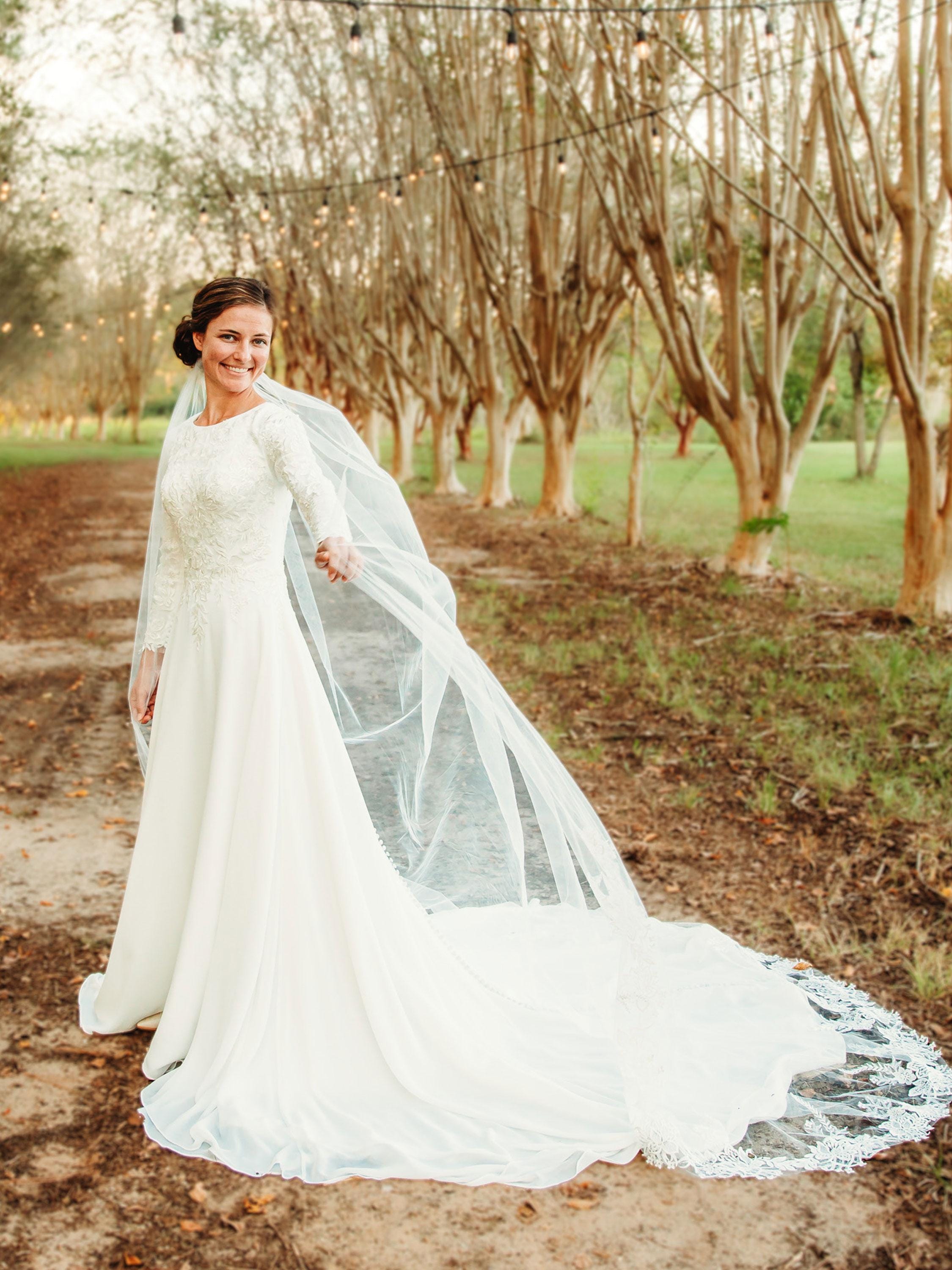apostolic bridesmaid dresses S / With Slit Cinnamon Heaven V-Neck Bridesmaid Dress – Warm Rustic Maxi Gown main image 0
