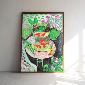 Henri Matisse | Goldfish 1912 printable wall art, digital poster