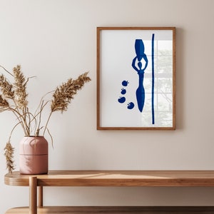 Henri Matisse Inspired Blue Nude | Woman With Amphora and Pomegranates