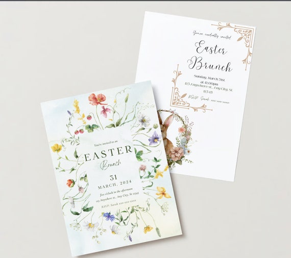 Easter Brunch Invitations