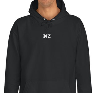 May include: Black hooded sweatshirt with a white embroidered logo that says "98Z".