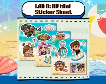 Yakuza LAD 8/Infinite Wealth Mini Sticker Sheet || Vinyl Stickers/Sticker Sheet
