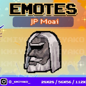 Street Fighter 6 JP Moai Pixel Emote for Twitch/YouTube/Discord | Twitch Emotes | Stream Emotes | Discord Emotes