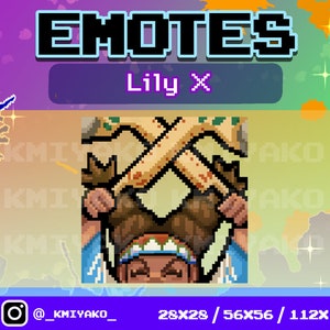 Street Fighter 6 Lily X Pixel Emote for Twitch/YouTube/Discord | Twitch Emotes | Stream Emotes | Discord Emotes