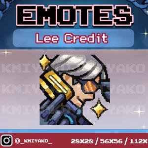 Tekken 8 Lee Credit Pixel Emote for Twitch/YouTube/Discord | Twitch Emotes | Stream Emotes | Discord Emotes