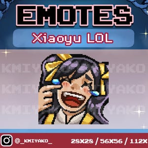 Tekken 8 Xiaoyu LOL Pixel Emote for Twitch/YouTube/Discord | Twitch Emotes | Stream Emotes | Discord Emotes