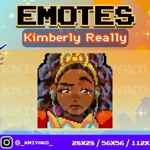Street Fighter 6 Kimberly Really Pixel Emote for Twitch/YouTube/Discord | Twitch Emotes | Stream Emotes | Discord Emotes