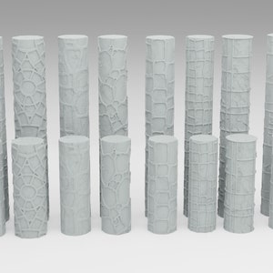 Enhance Your Miniatures and DnD Terrain with our 3D-Printed Texture Rollers - Choose Roller Type - Choose Quantity of Rollers - Set 4