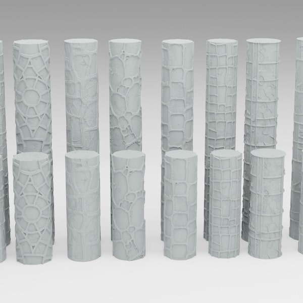 Améliorez vos figurines et votre terrain avec nos rouleaux texturés imprimés en 3D - Choisissez le type de rouleau - Choisissez la quantité de rouleaux - Jeu de 4