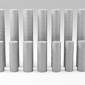 Level Up Your Miniature Game: Exclusive Texture Rollers for DnD Crafts Terrain Railway Crafting Basing Choose Roller 3D Printed Set 14