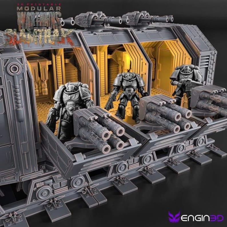 Slamtrack Warengine Modular Wartrains by Engin3d Playable Scenery for ...