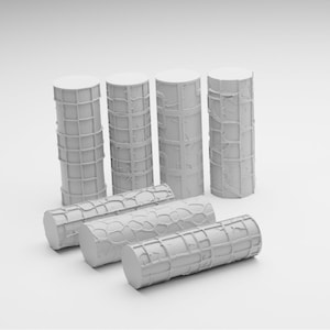 Enhance Your Miniatures and DnD Terrain with our 3D-Printed Texture Rollers - Choose Roller Type - Choose Quantity of Rollers - Set 2