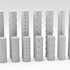 Elevate Your Miniature Painting Unleash Artistic Mastery DnD Terrain Crafting with our Unique Texture Rollers Choose Roller Type - Set 6