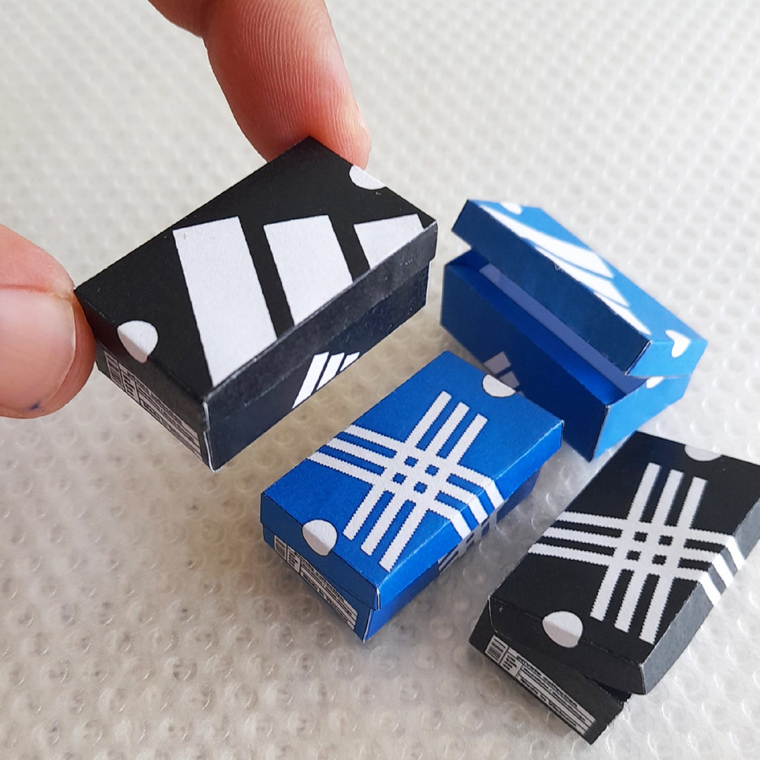 Miniature Shoe Box Template 4 Pieces Miniature Sneaker Shoe Box ...