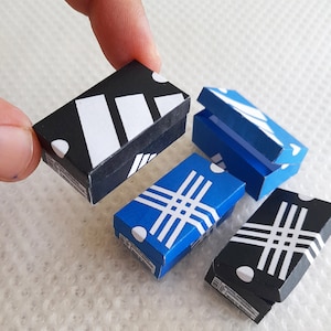 Miniatur Schuhkarton Vorlage 4 Stück Miniatur Sneaker Schuhkarton DRUCKBARE DATEI DOWNLOAD Digitale Datei, Digitaldrucke, DIGITALER Download