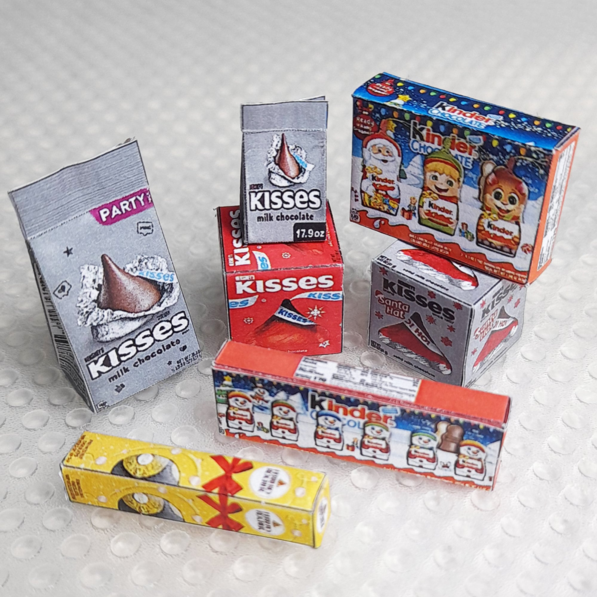 Miniature Christmas Candy & Snacks Box: 15 Style Printable (Digital File)