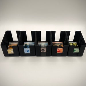 Modular Stacking Card Sorting Bin - 5 Piece Set