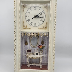 Vintage Shadow Box Clock