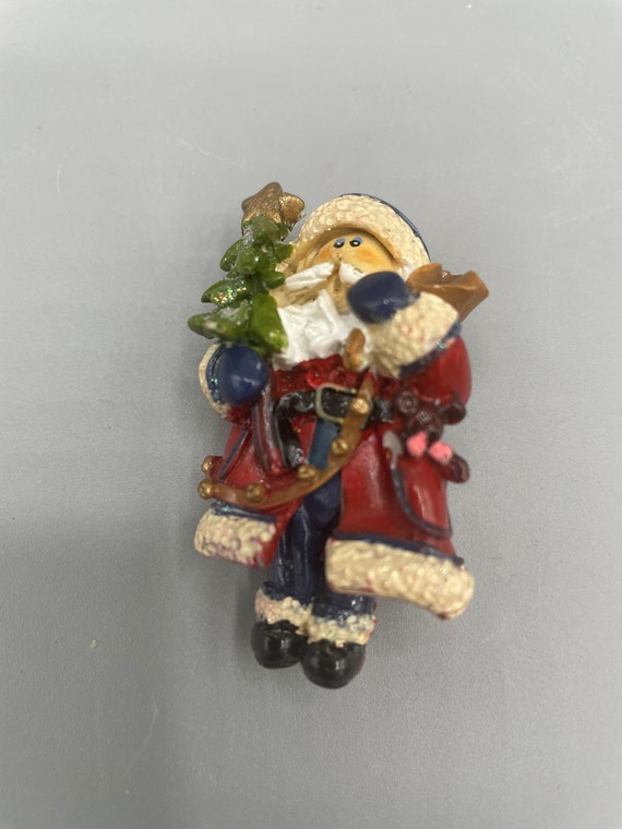 Christmas Santa Claus Brooch- Vintage